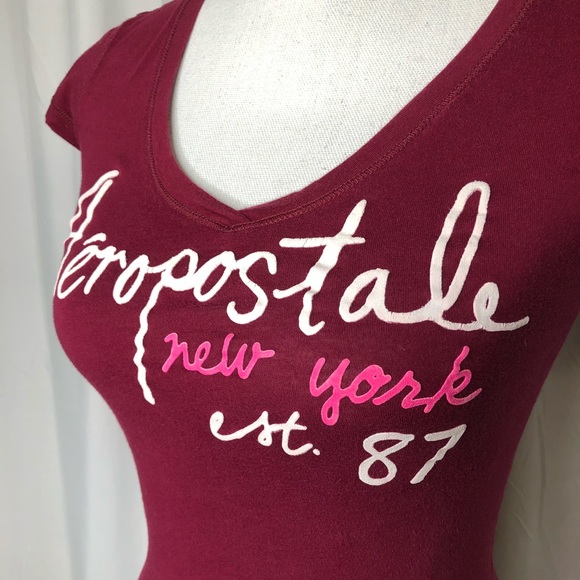 Aeropostale Junior's T-Shirt Sz XS - Picture 3 of 3